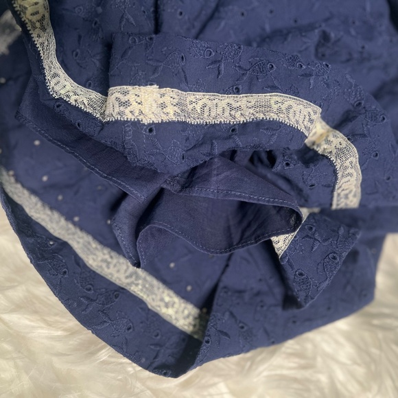 Like New [Lilly Pulitzer] Navy Blue <Cyndi> Eyelet Midi Dress | 00 · XXS - Picture 11 of 16